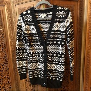 GH Bass&Co Long button down cardigan sweater